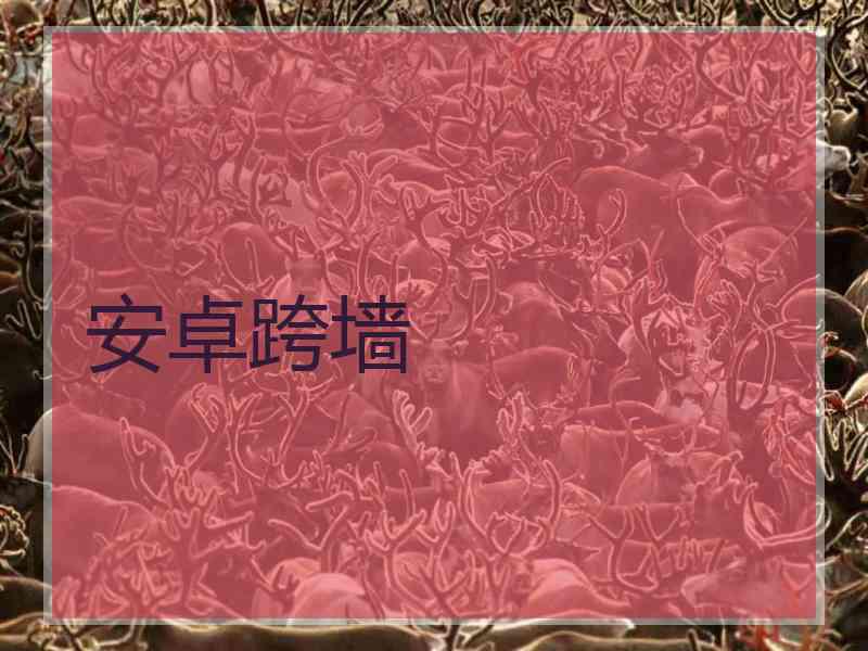 安卓跨墙