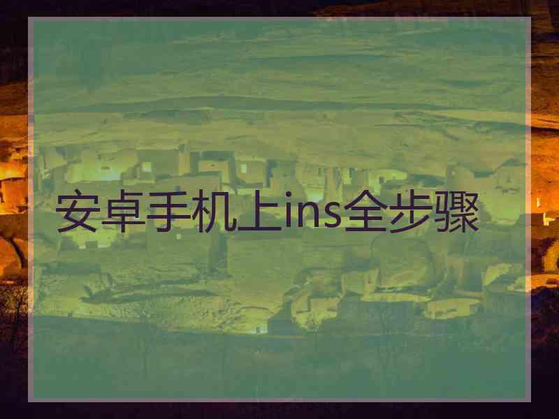 安卓手机上ins全步骤