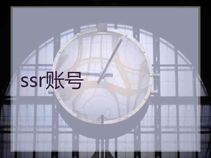ssr账号