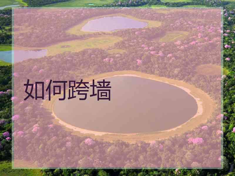 如何跨墙